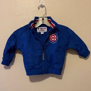 Majestic Royal Blue Kids Puffer Jacket with Patch